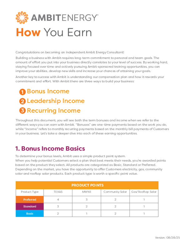 How You Earn