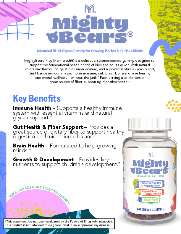 Mighty Bears Sugar Free - Information Sheet